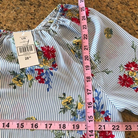NWT XSMALL FLORAL PRINT BLOUSE - Picture 8 of 8